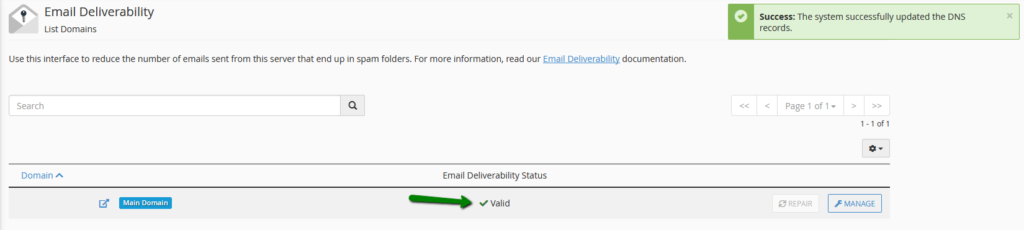 مدیریت Email Deliverability در سی پنل
