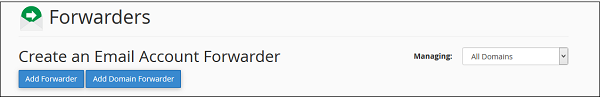 اضافه‌ کردن ایمیل Forwarder در سی پنل